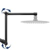 NearMoon Adjustable Shower Arm, Extension Arm Universal Connection, Rise or