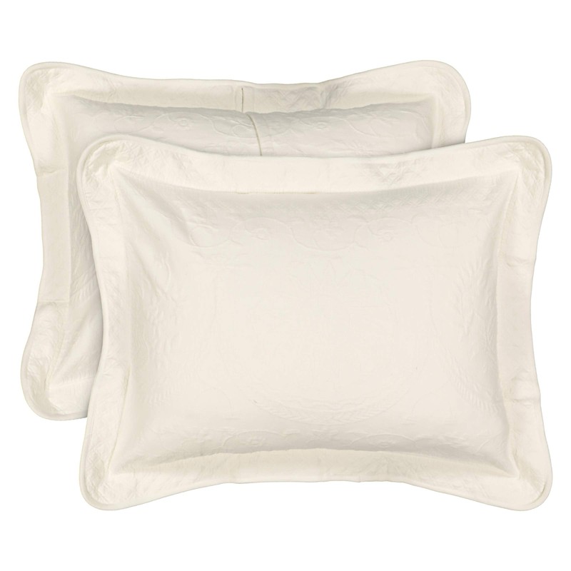 HISTORIC CHARLESTON King Charles Modern Farmhouse Floral Matelasse Decorative Pillowcase,