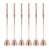6pcs Candle Extinguisher Rose Gold Rotatable Bell Shaped Candle Extinguisher