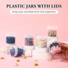 Meanplan 100 Pcs 3.4 oz Plastic Container Jars with Lids