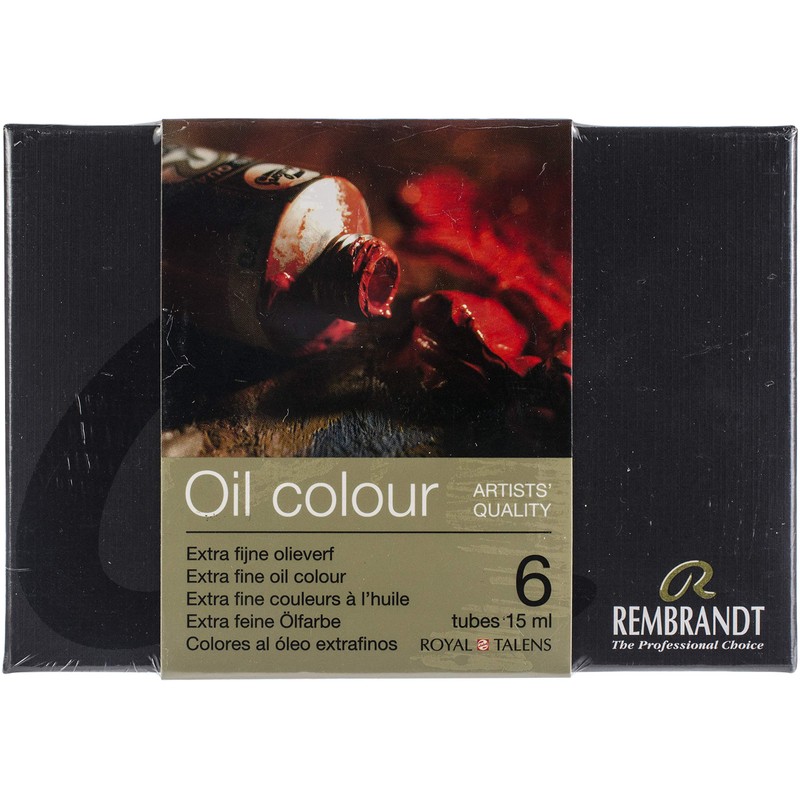 Rembrandt Professional Oil Paint Set with 6 Colours (15 ml