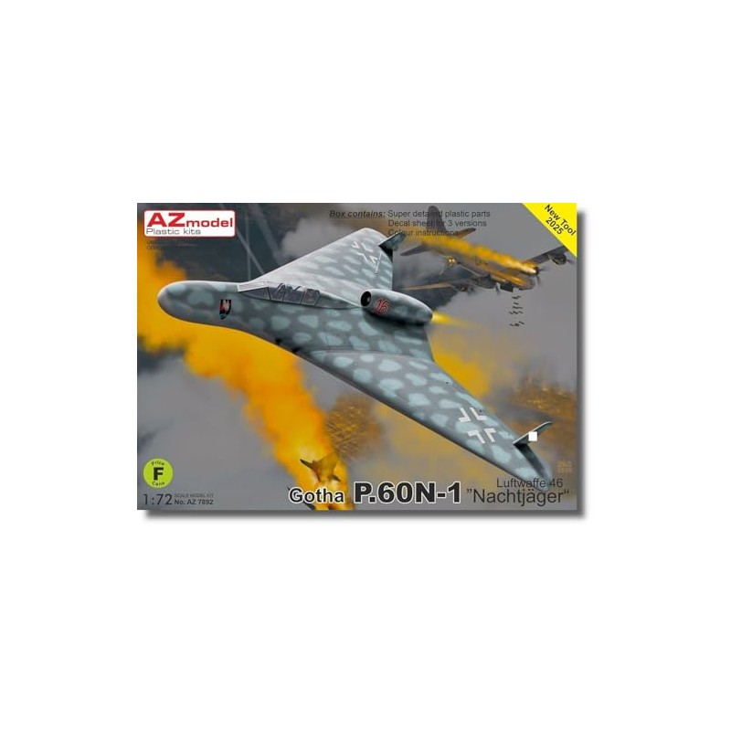 AZ Model 1/72 Gotha P.60N-1 Luftbuffe Night Fighter 1946 Plastic