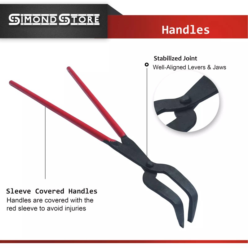 SIMOND STORE Crucible Hinged Tongs - 36" Foundry Crucibles Melting