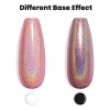 Rarjsm Esmalte De Gel Uñas Holograficas Oro Rosa Unicornio Sirena