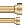 Kemmie Heavy Duty Double Curtain Rods, 36 to 72' Telescoping,