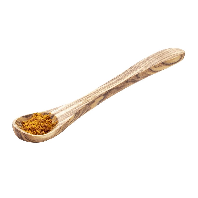 APS Spoons Set of 2 Olive Wood Length: 14 cm