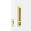 Dontay Pocket Door Handle with Lock, Narrow Modern Rectangular Keyed