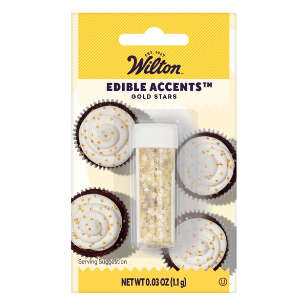 Wilton Wilton Edible Accents Gold Stars - Add an Edible