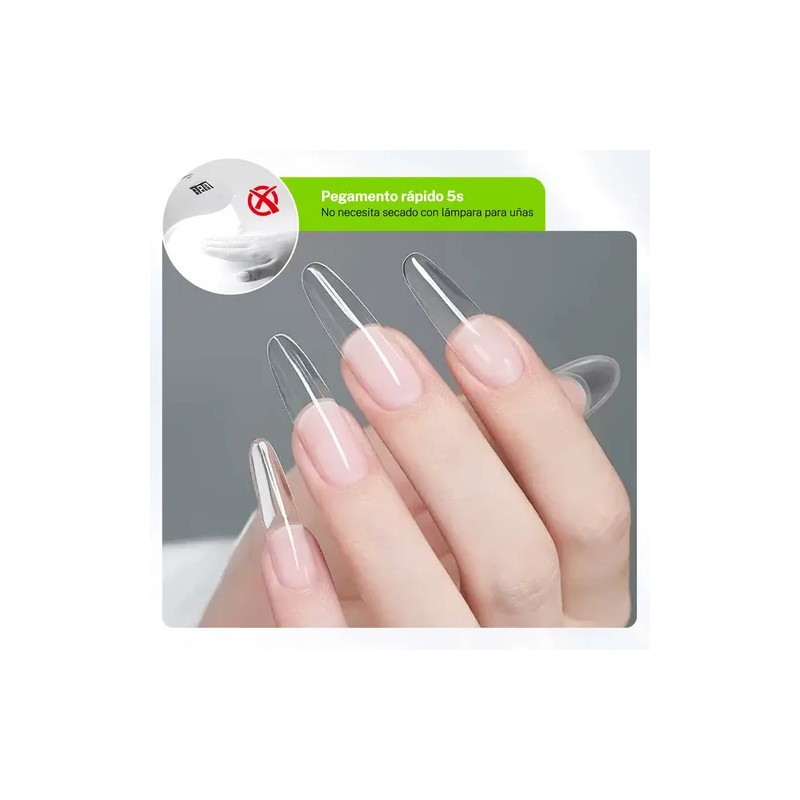 Pegamento Para Tips De Uñas Con Pincel 10ml 3pcs Cherimoya