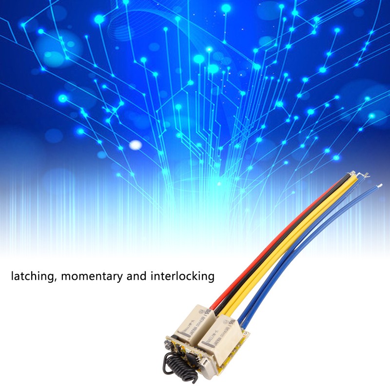 Mini RF 2CH Relay Switch 433MHz DC3.7‑12V Wireless Relay Transmitter
