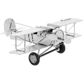 HOMSFOU Retro Iron Aircraft Handicraft Vintage Biplane Airplane Model Wrought Iron Aircraft Toy Desktop Decor Photo Props Fireplace Mantle Ornament