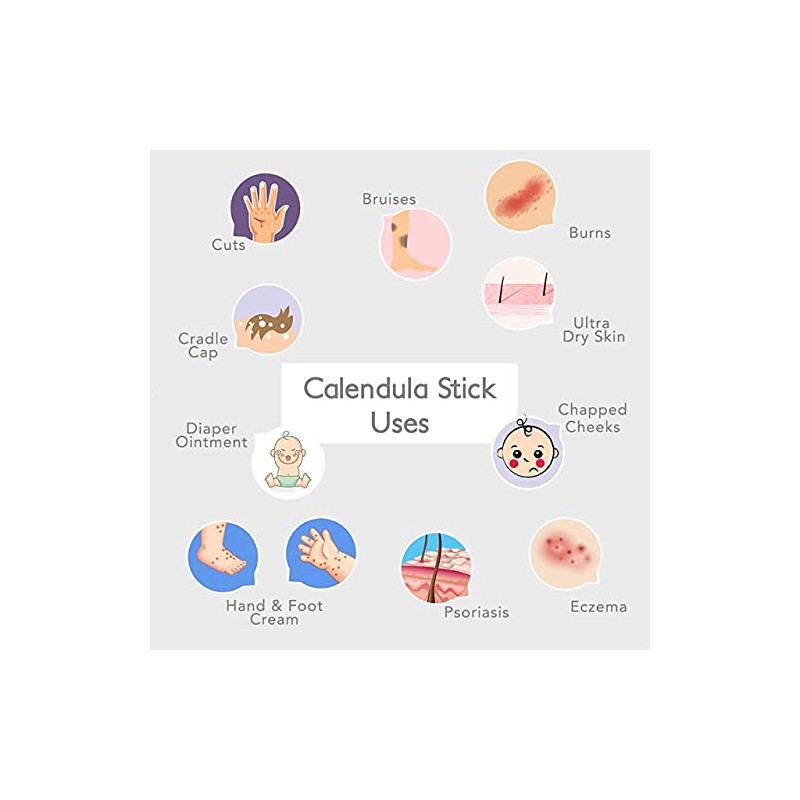Calendula Skin Stick, Simply Unscented. Moisture Stick. Organic Lotion Bar.