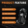 GLOCRORET 1" 48 Spline X 3/4" DD Black Steering Universal