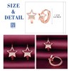 Yumilok Star Women's Earrings Small Cubic Zirconia Hoop Earrings Women's