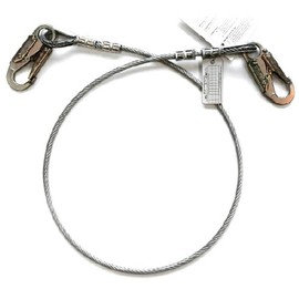 Guardian Fall Protection 10472 6-Foot Vinyl Coated Galvanized Cable Choker Anchor with Snaphook Ends