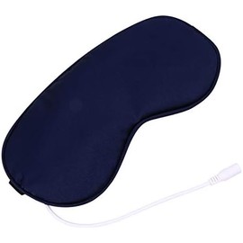 Ciieeo Mascarilla Térmica para Ojos Vapor Caliente y Función Usb, Hecha de Poliéster Azul, Adecuado para Yoga y Uso Nocturno