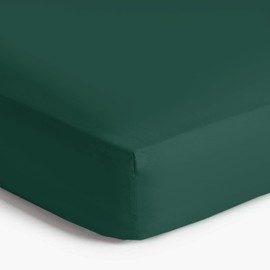 Imperial Rooms Brushed Microfibre Fitted Sheet 25 CM Easy Care Soft Bed Sheets Fade Resistant (Emerald, King)