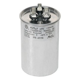 PowerWell Dual Run Capacitor 45 5 Uf 440 Volt Ac Eia 456 A Rated For Motors Hvac Units