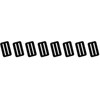 Fujii Denko LT-P51-BLK D-Ring Stopper [2 Holes] Black Tsuyoron, Fall-Prevention