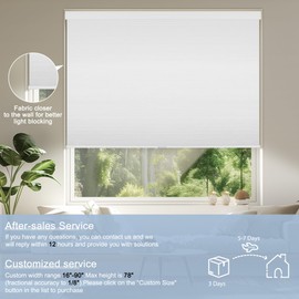 BERISSA Cellular Shades Cordless, Blackout Cellular Window Blinds, Pull Down Blackout Blinds Honeycomb Indoor Windows Shades for Home Office Bedroom, Easy to Install, White, 24" W x 72" H