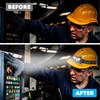 Skywin Hard Hat Light, Headlamp Rechargeable, Lightweight USB, XPG+COB 3