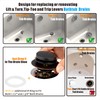 Artiwell Bronze Universal Tub Drain Tip Toe Tub Conversion Kit