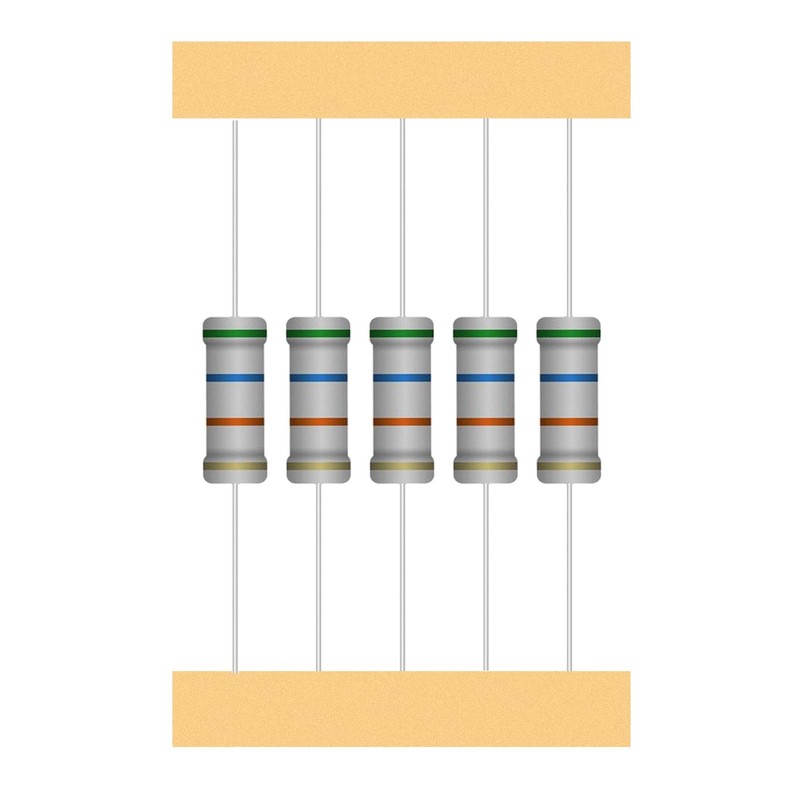 ALLECIN 25 Values 2W Carbon Film Resistor Kit from 1