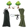 LZ.MZXU Dog Tie Out Cable for Camping, 50ft/75ft/100ft Portable Overhead