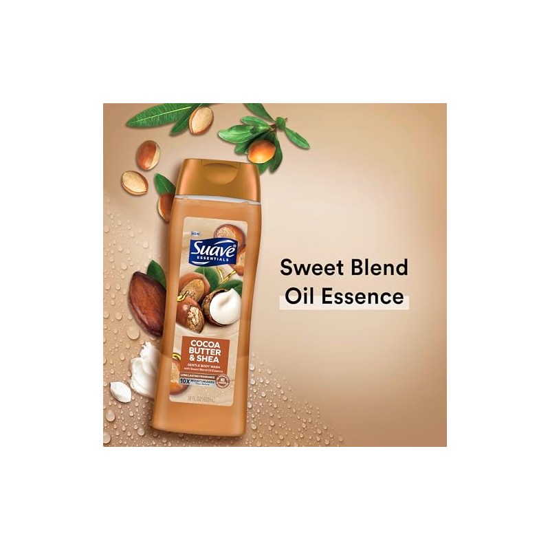 Suave Moisturizing Body Wash, Cocoa Butter and Shea with Vitamin