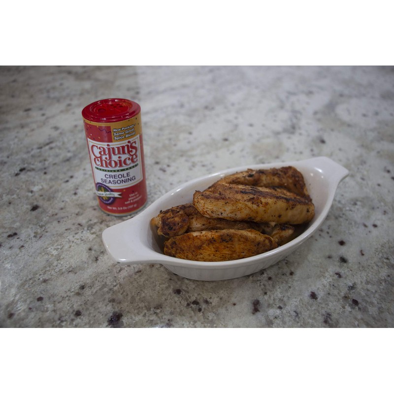 Creole Seasoning 3.8 oz Cajun's Choice Louisiana Foods (Pack of
