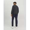 JACK & JONES Male Plus Size Pullover Basic, Dark grey