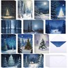Motiskyy 36 Pack Winter Forest Holiday Cards Forest Christmas Tree