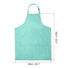 HARFINGTON Kitchen Cooking Aprons 82x68cm Adjustable Bib Waterproof Long Ties