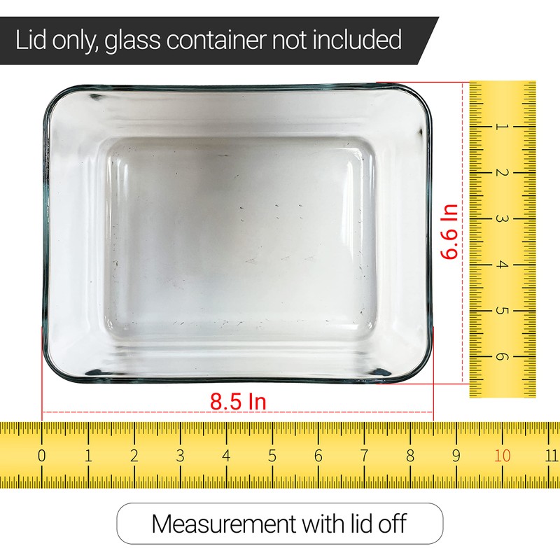 Replacement Lid for Pyrex Plastic Red Cover 11 Cup Bowl