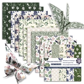 Origami Paper 6x6 Double Sided 50 Sheets 10 Colors origami kit Japanese Chiyo Square Craft Kits Easy Fold Arts Crafts DIY Handwork Beginner Morandi Plant