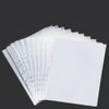A4 Clear Punched Pockets, 200 Pcs Plastic Sleeves for A4