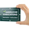 Sign Hunting for High Seats Pulpits Kirrungen Hunting Facility Enter