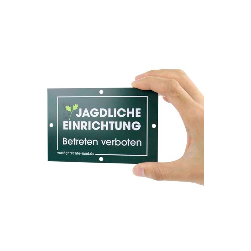 Sign Hunting for High Seats Pulpits Kirrungen Hunting Facility Enter