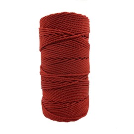 Twine by Design #36 3-Strand Twisted Rosary Twine - Excellent Quality Twine for Crafts, DIY Projects, Rosaries (Red)