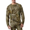 Realtree Men's Heavyweight Fleece Thermal Underwear Top, Edge