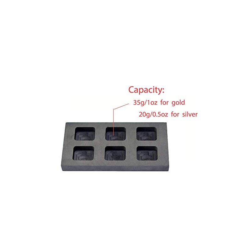 LLF Graphite Ingotform Gold Melting Casting Refining also Silver