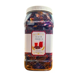 ARIAZU Jamaica Flor de Jamaica 750gr frasco hermetico reusable Jamaica deshidratada para agua e infusiones