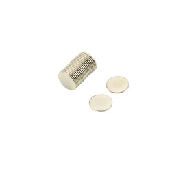 N35 Neodymium Magnet for Arts, Crafts, Model Making, DIY, Hobbies and Packaging - 12mm dia x 1mm thick - 0.6kg Pull - Pack of 20
