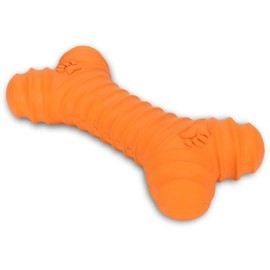 Dpofirs Juguete para de Látex con Sonido, Hueso Mordedor para Cachorros y Perros, Juguete de Entrenamiento