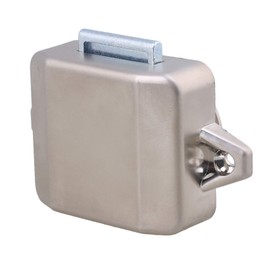 BQLZR 26mm Opening Hole Pearl Nickel Keyless Push Button Cabinet Latch Knobs for Motorhome Caravan Cupboard Cabinet Door Pack of 10