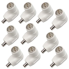 FE-CFP-AP4W-10P 4K8K Compatible Antenna Plug for 4C White 10 Pieces with Aluminum Ring