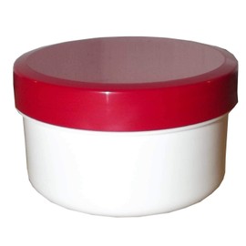 5 Ointment Kruken Cream Jar 60ml Flat Lid Red + 1 Transparent Bag