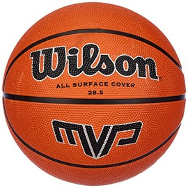 Wilson Men's MVP Basketball Rough Surfaces, Asphalt, Synthetic Floors, Orange/Black, 7