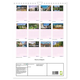 Rund um Bayern (Wandkalender 2025 DIN A4 hoch), CALVENDO Monatskalender [Calendar] Andy Tetlak