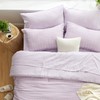 Love's cabin Seersucker Lavender King Size Comforter Set 7 Pieces,